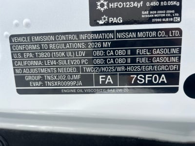 2026 Nissan Sentra SR