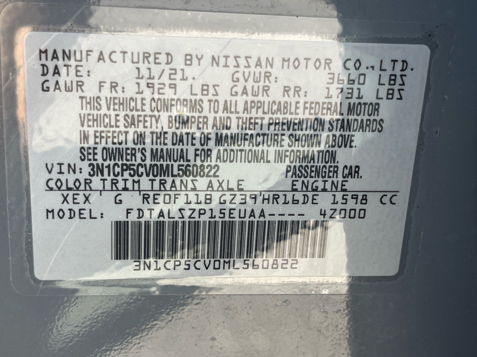 2021 Nissan Kicks SV