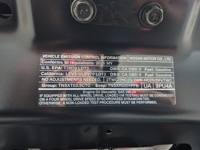 2026 Nissan Pathfinder SV