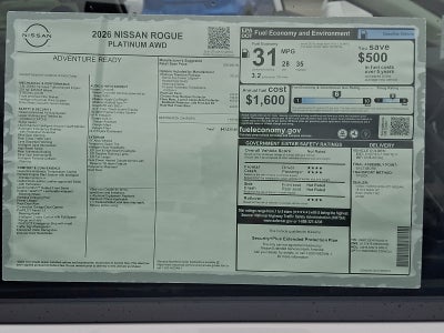 2026 Nissan Rogue Platinum
