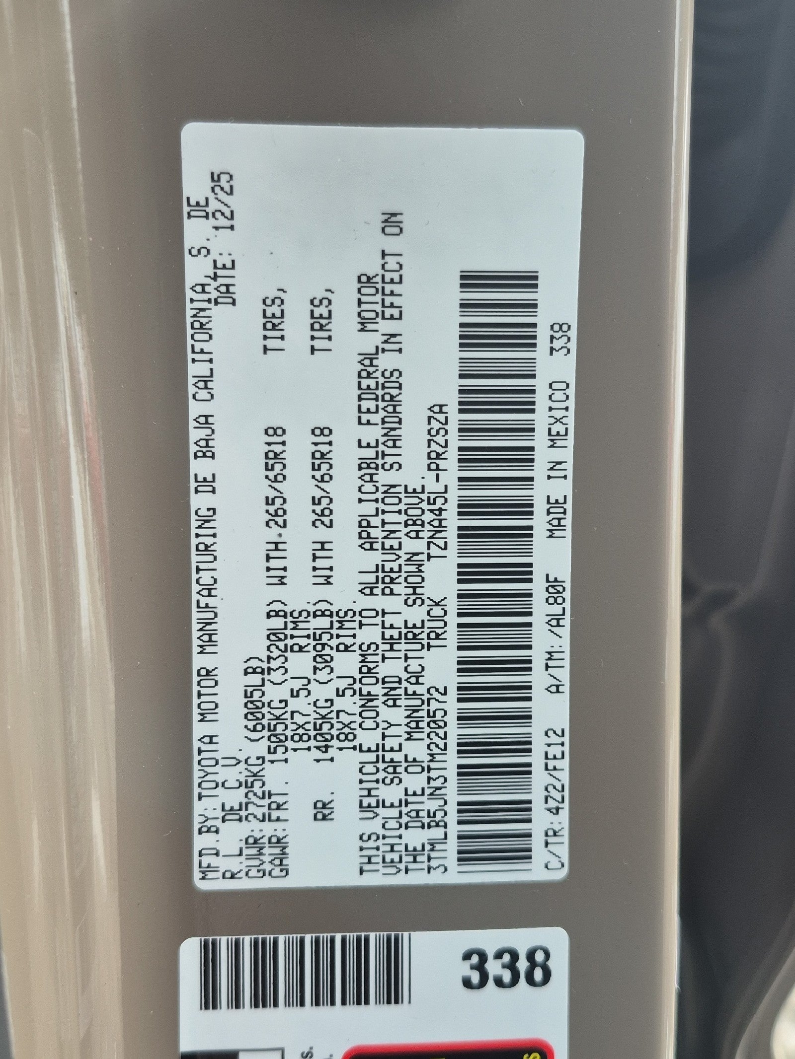 2026 Toyota Tacoma 4WD 4WD DBL TRD SPRT 5'