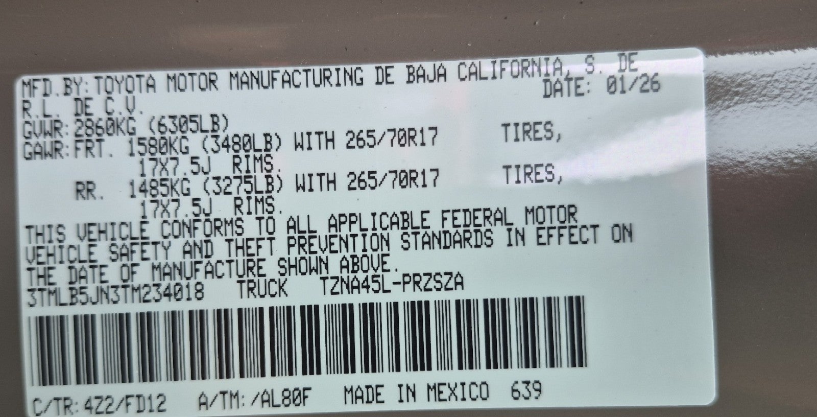 2026 Toyota Tacoma TRD Off-Road