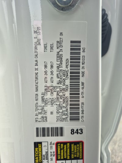 2026 Toyota Tacoma 4WD 4WD DOUBLE SR5 5'