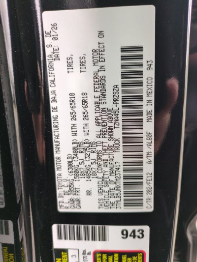 2026 Toyota Tacoma 4WD 4WD DBL TRD SPT 6'