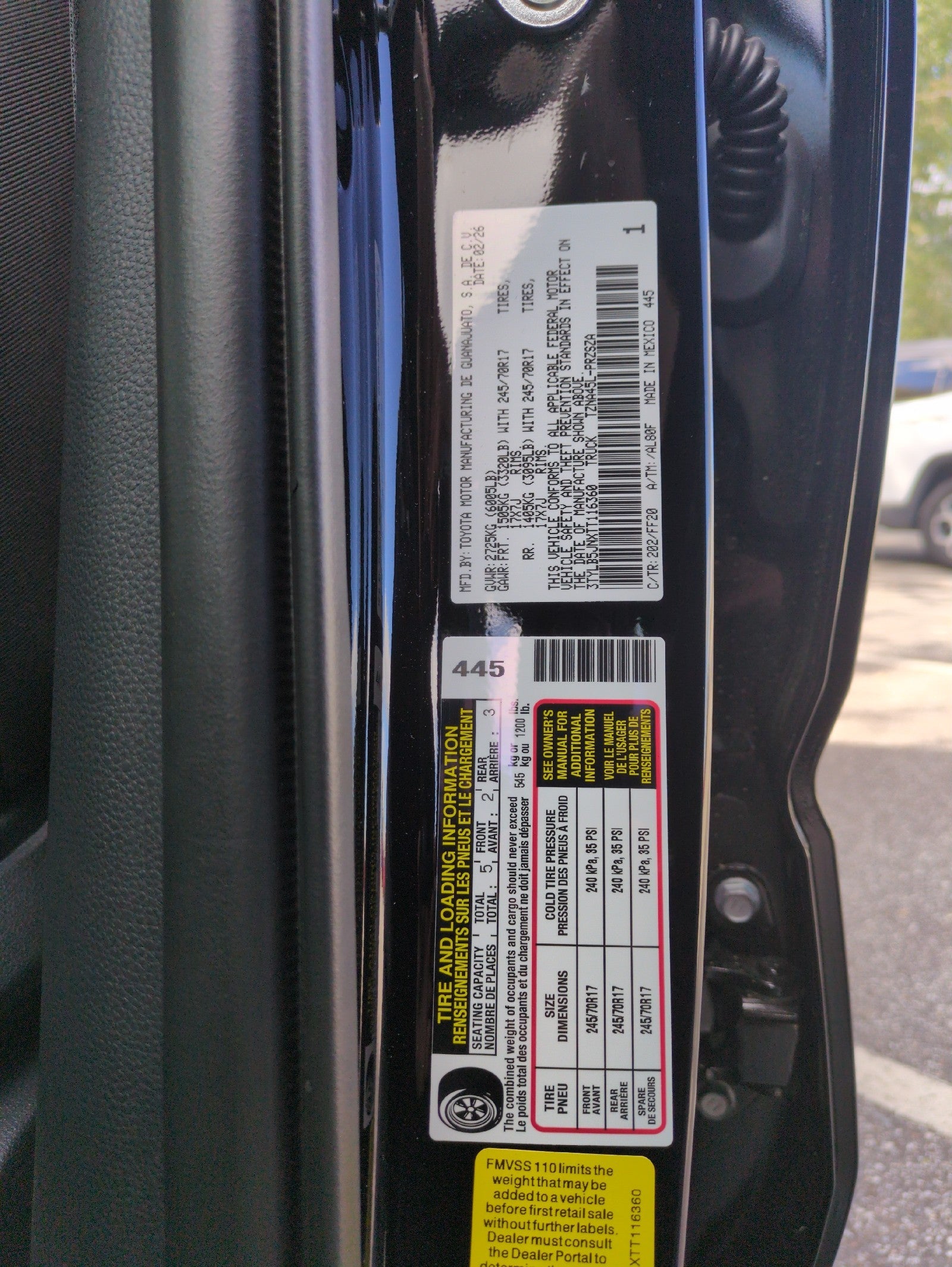 2026 Toyota Tacoma 4WD 4WD DOUBLE SR5 5'