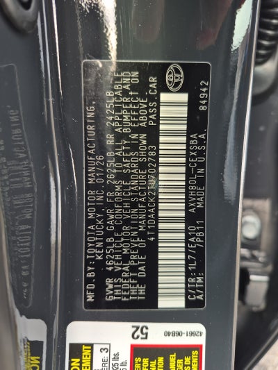 2026 Toyota Camry SE