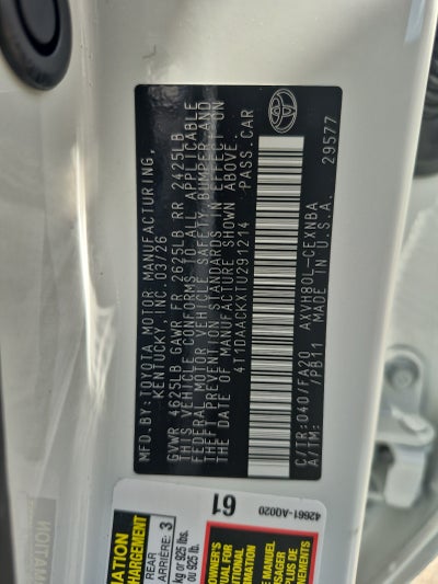 2026 Toyota Camry LE