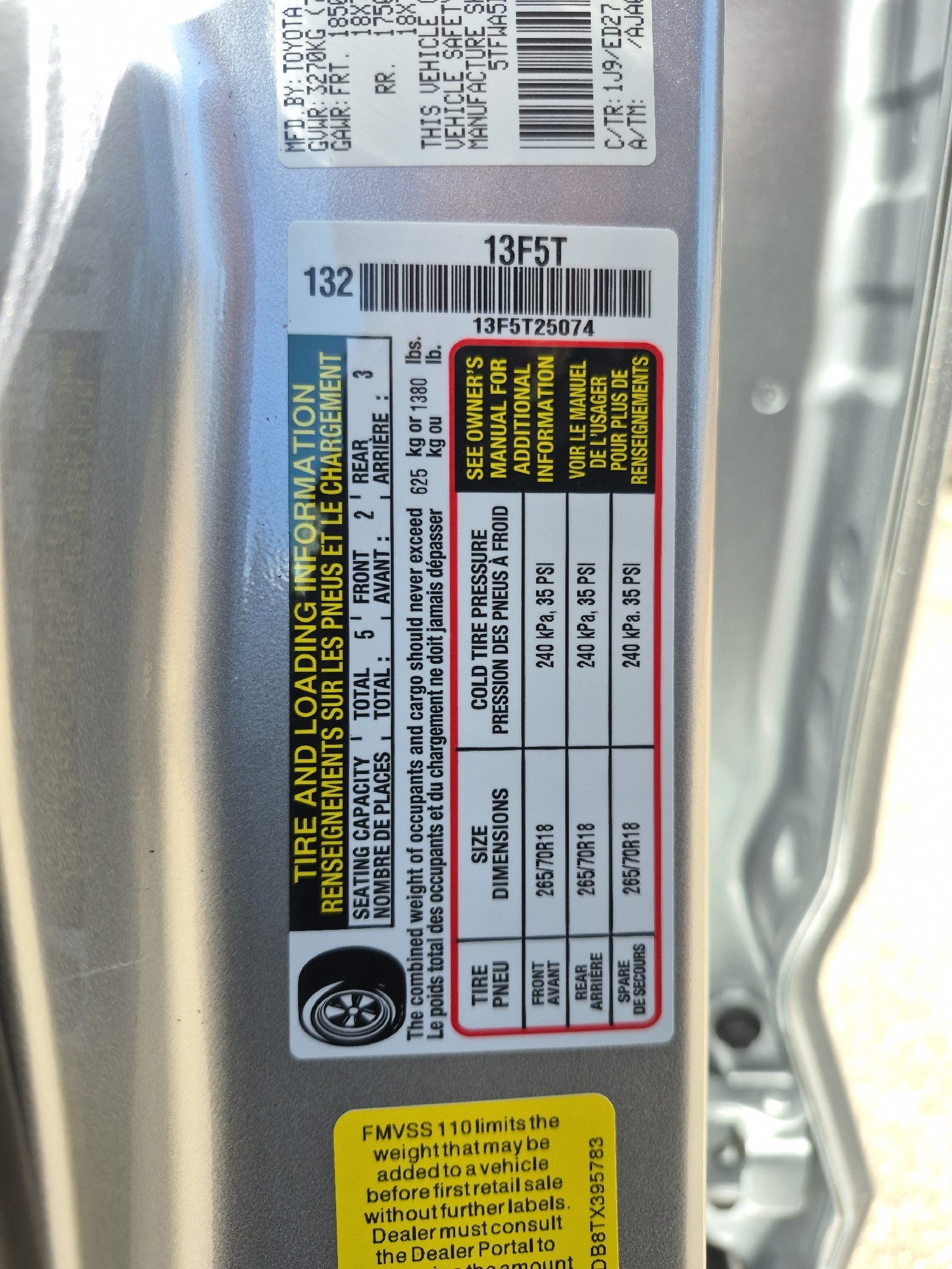 2026 Toyota Tundra 4WD 4WD CREW SR5 5.5'