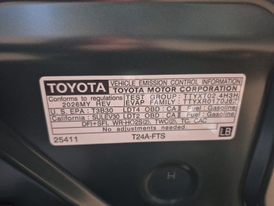 2026 Toyota 4Runner 4DR 4WD TRD OR PREM
