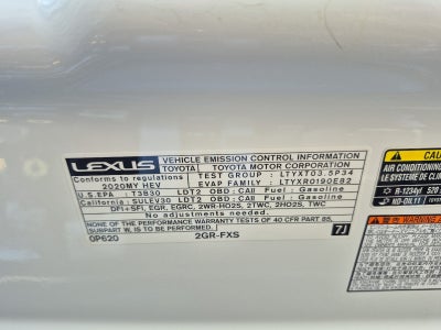 2020 Lexus RX RX 450h F SPORT Performance