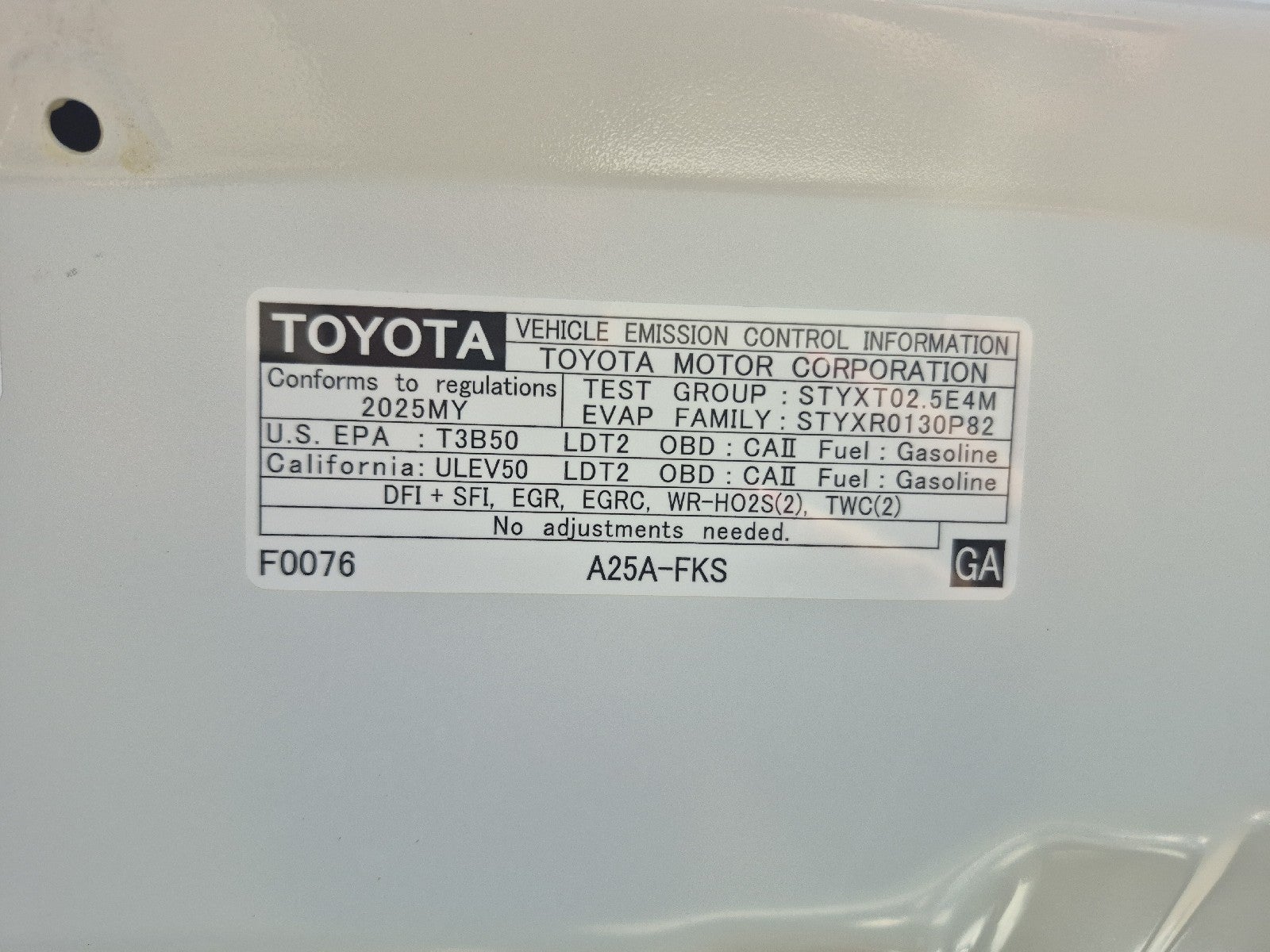 2025 Toyota RAV4 LE