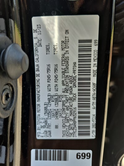 2023 Toyota Tacoma 4WD SR5