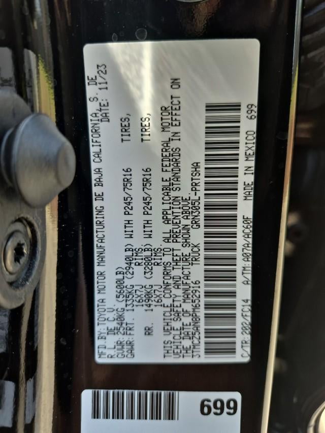 2023 Toyota Tacoma 4WD SR5