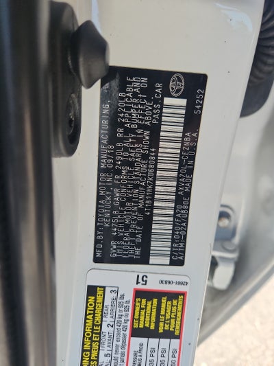 2019 Toyota Camry LE