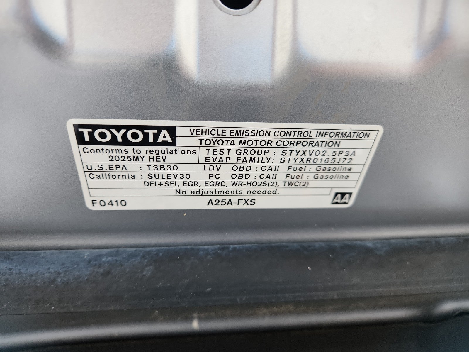 2025 Toyota Camry LE