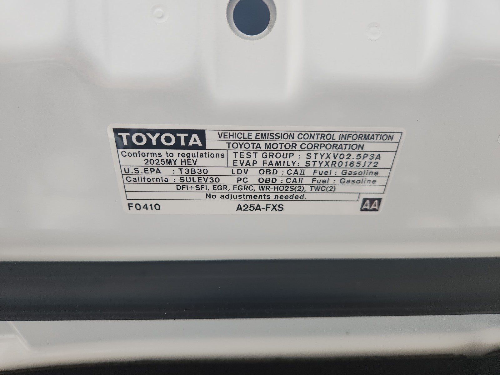 2025 Toyota Camry LE