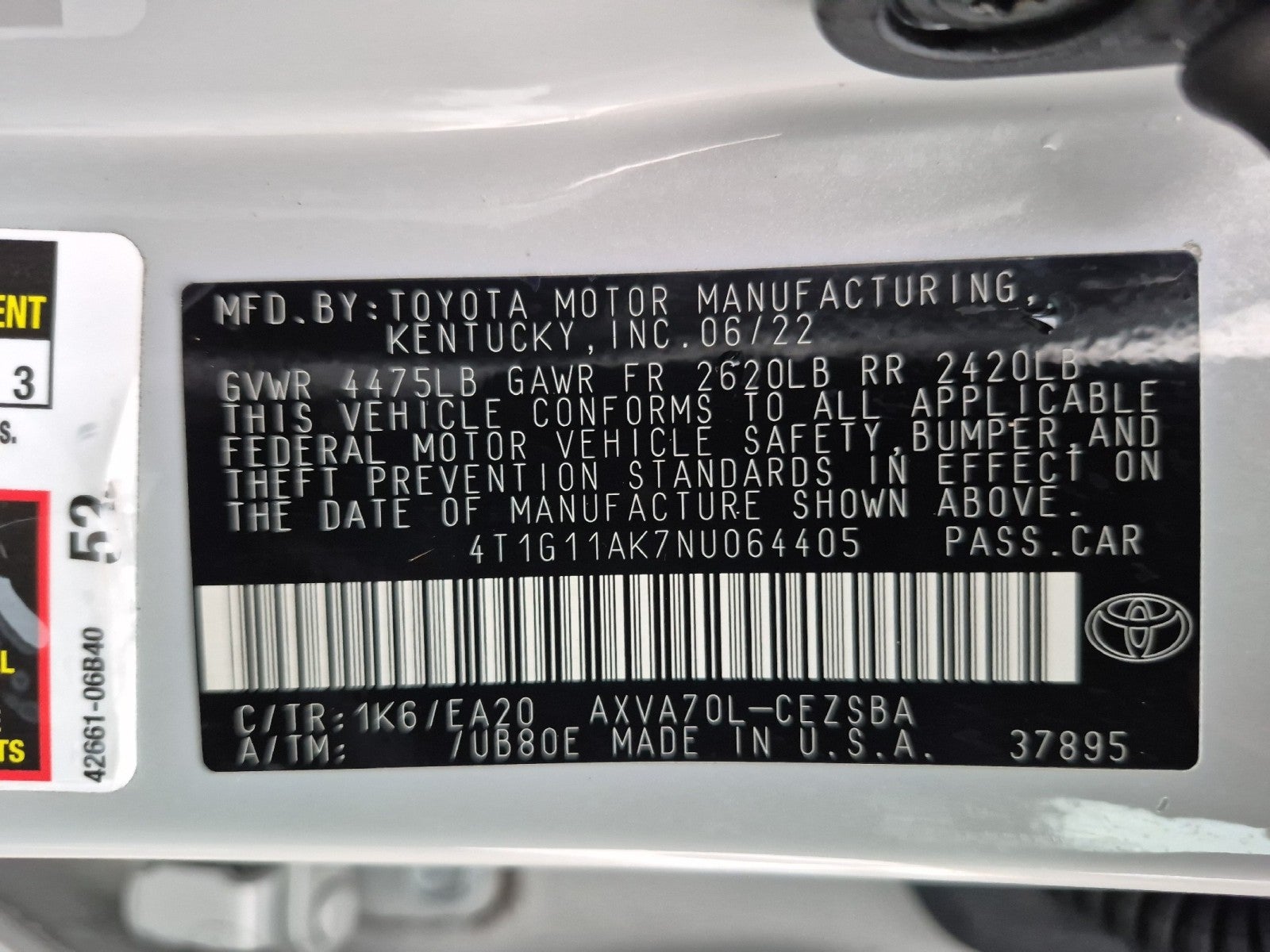 2022 Toyota Camry SE