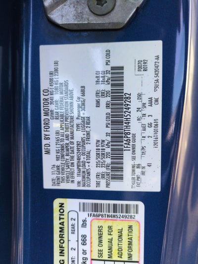 2017 Ford Mustang EcoBoost Premium
