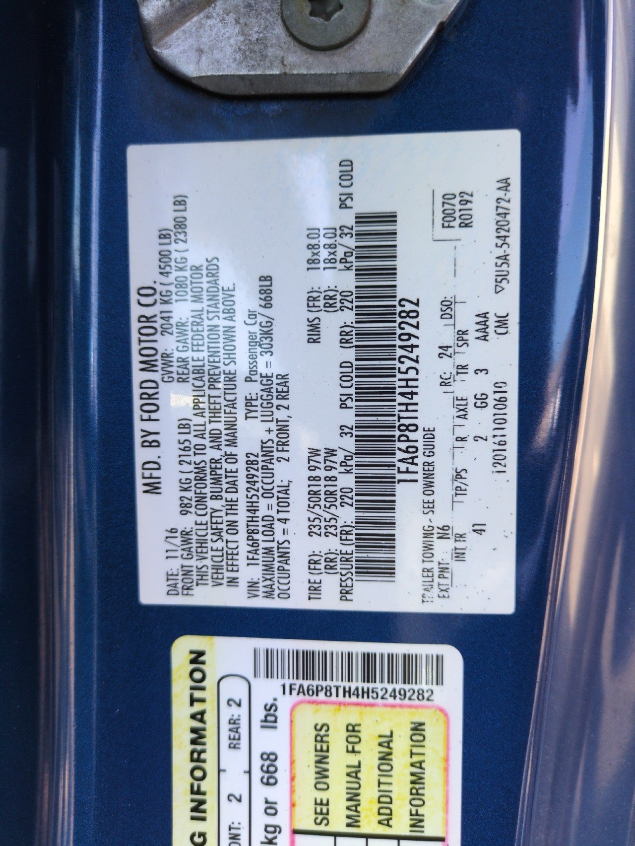 2017 Ford Mustang EcoBoost Premium