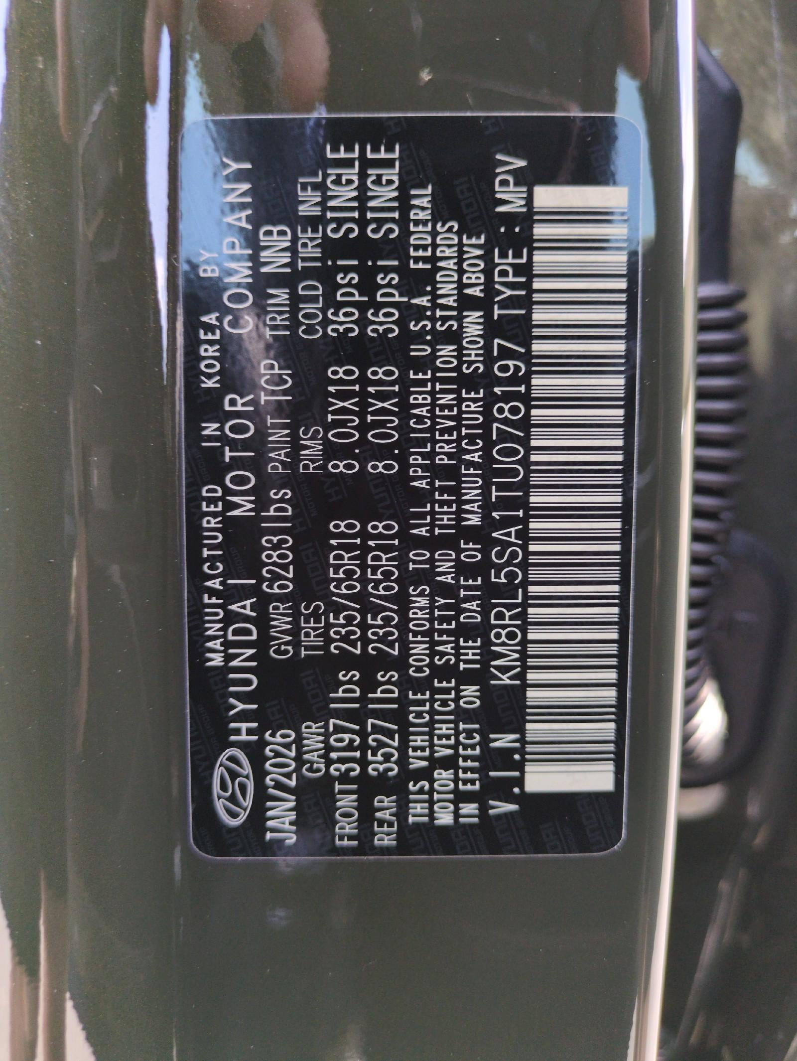 2026 Hyundai Palisade Hybrid Blue SEL 8P