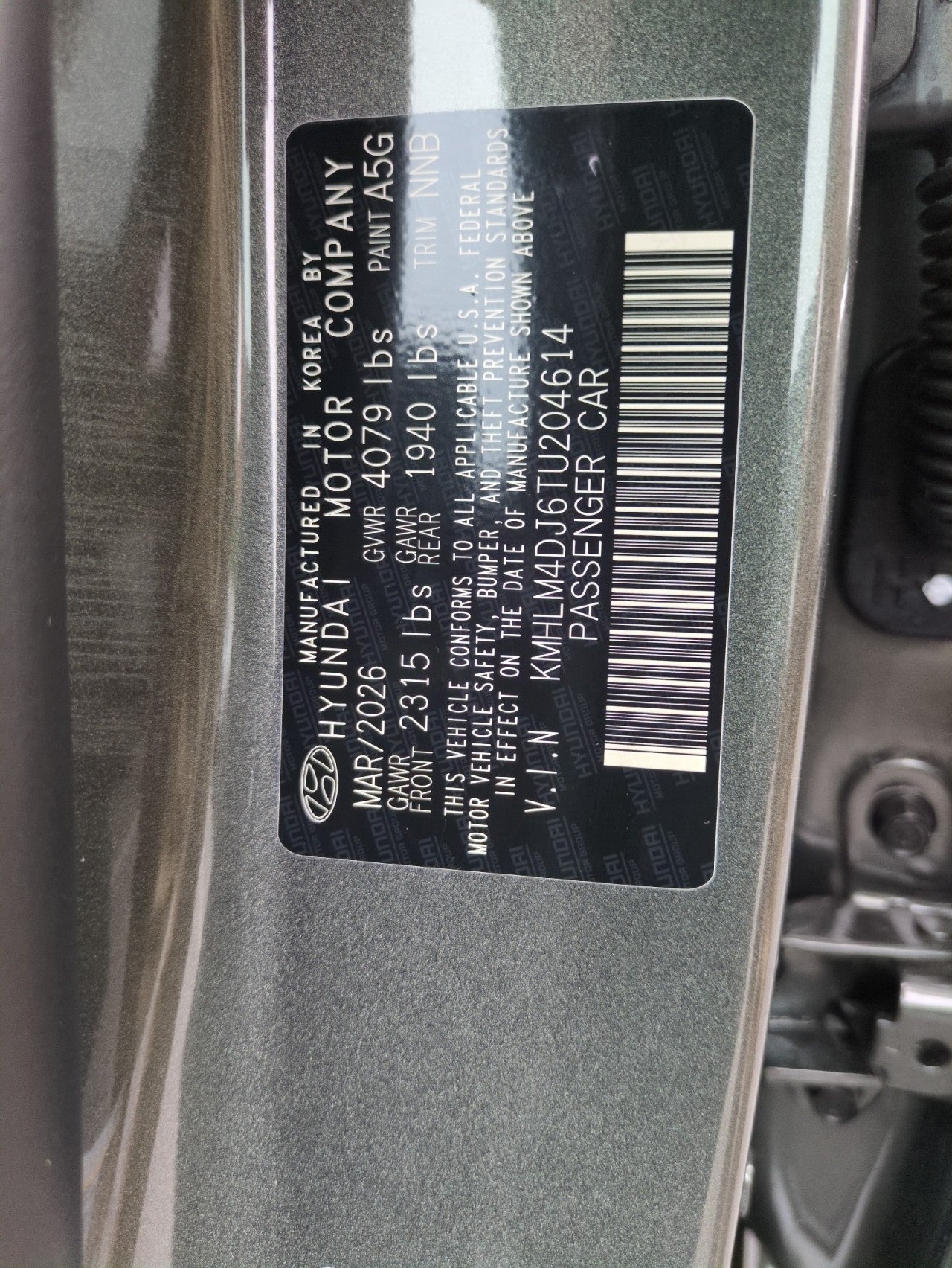 2026 Hyundai Elantra Hybrid Blue